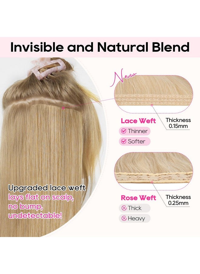 Clip In Hair Extensions, 4Pcs Hair Extensions 14" Short Wavy Hair Extensions Invisible Lace Weft Natural Soft Hairpieces For Women - Golden Blonde With Highlights - pzsku/ZC71A2F514882C15CF9DFZ/45/_/1733730382/3fbdc491-8d4a-4186-8077-b86958c5e9f5