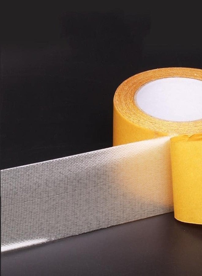 Ecogen Double Sided Carpet Adhesive Cloth Tape with Yellow Glassine Paper||Suitable for Hardwood Floors/Slippery Stairs/Mat/Carpet||Self Adhesive Non Slip Tape - Image 1
