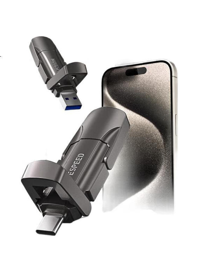 Move Speed 256Gb Solid State Usb Flash Drive Usb3.2 Type-C Dual Interface Mobile Computer Flash Drive High Speed Large Capacity U Disk Read Speed 1000Mb/S Yipro - Image 2