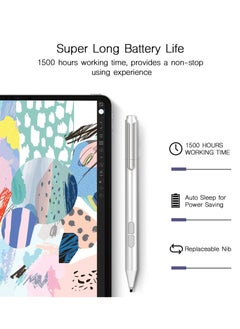 NIBEMINENT Original Quality Stylus Pen for Microsoft Surface Go Pro5, Pro4, Pro3, Surface3, Book, Laptop Silver  - Image 5