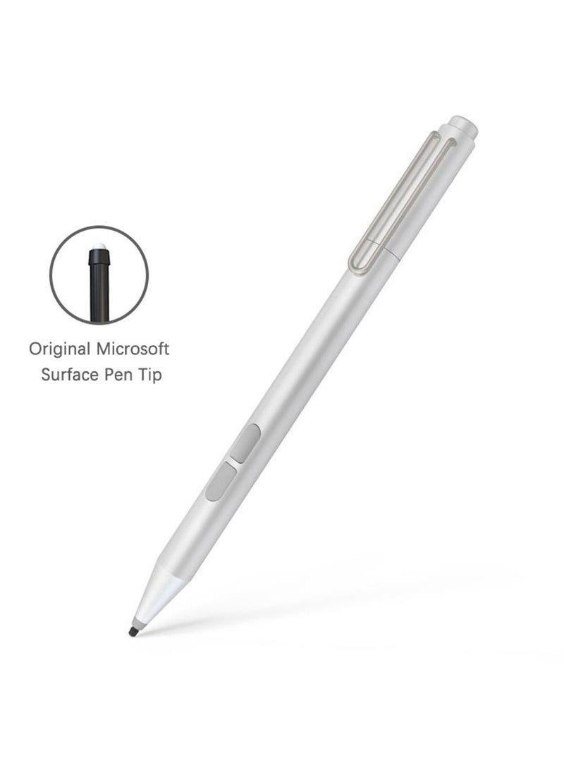 NIBEMINENT Original Quality Stylus Pen for Microsoft Surface Go Pro5, Pro4, Pro3, Surface3, Book, Laptop Silver  - Image 1