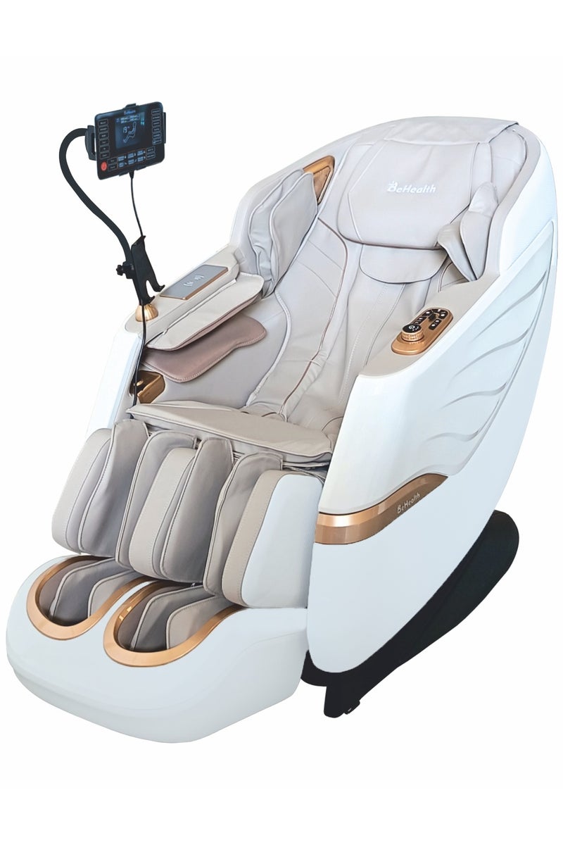 BeHealth BeHealth FlyLux Massage Chair Full Body with Advanced 3D SL-Track, Smart Voice Control, 12 Auto Programs, Fullbody Airbag Massage, Heat Therapy, Zero Gravity, Foot Rollers, Wireless Charging Voice Control