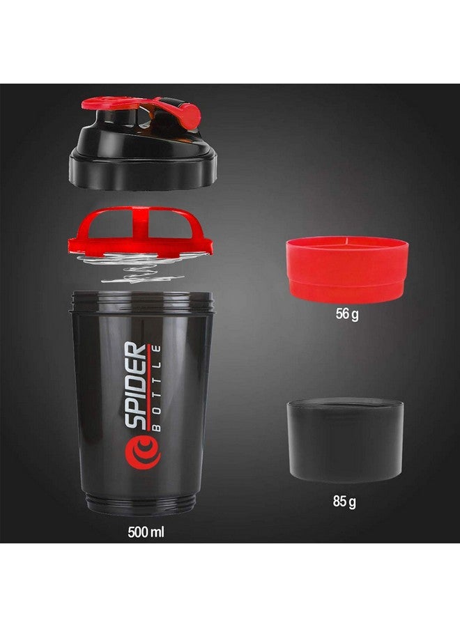 FIT FOCUS All-in-One Fitness Combo Gym Shaker, Gym Bag & Wristband for Men & Women || Shaker Bottle 500 ml || My GymBag for Fitness | Shoulder Gym Bags | Wrist Support Gym Band Men and Women (Red) - Image 2