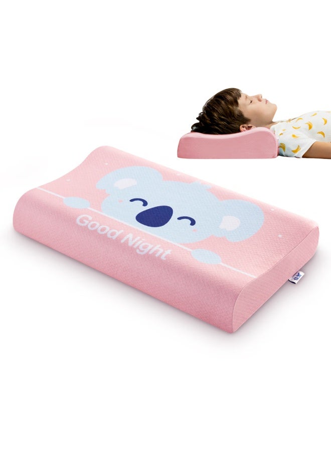 Jago Jiaoao, Thai Natural Latex Pillow, Children's Student Sleeping Cervical Pillow Core, 90% Latex, Pink, 3-6 Years Old - Image 1