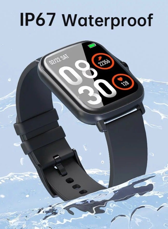 AROAQ Y20 Fitness Tracker Watch Compatible with Android Phones Heart Rate Monitor Sleep Monitor IP67 Waterproof 1.7 Touch Screen Smartwatch for Women Men - Image 4