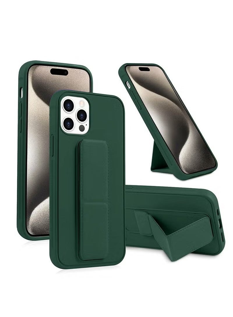 TIGER TPU Rubber Silicone Hand Grip Protective Phone Case Cover For Apple iPhone 15 Pro Max – Dark Green, Shockproof, Soft Touch, Enhanced Grip, Anti-Slip, Full Protection, Slim & Lightweight Design for Maximum Comfort and Security - Image 1