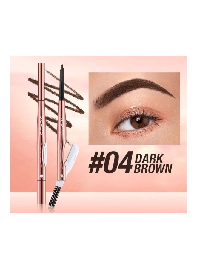 Eyebrow pencil 3 in 1 by Otwoo 04 dark brown