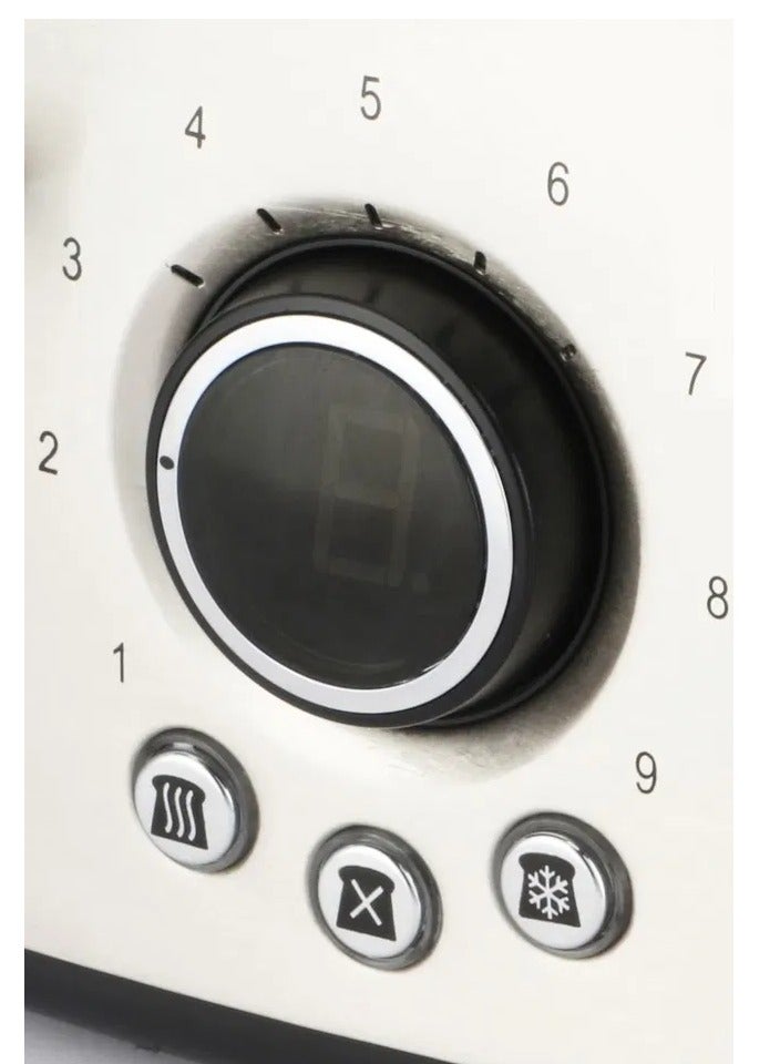 Xper 4 Slice 9 Settings Steel Toaster,1600W, XPTO-888 - Image 2