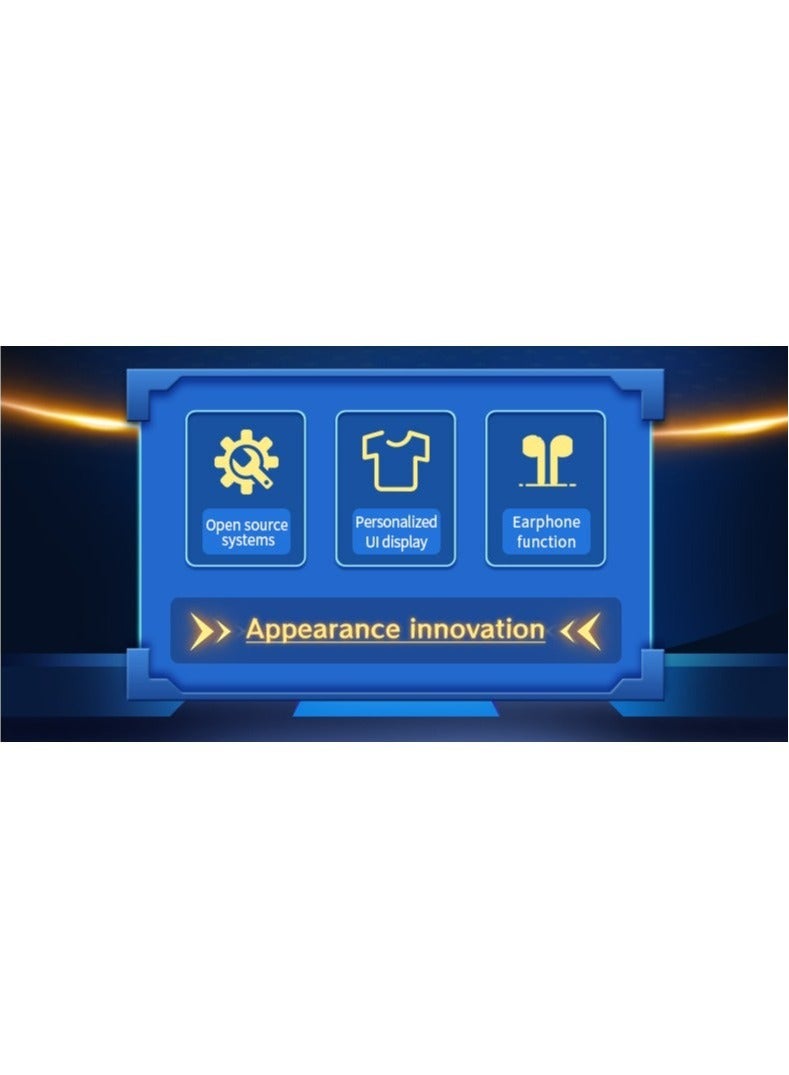 باوكيدي POWKIDDY RGB10 MAX3 جهاز كمبيوتر محمول للألعاب، شاشة IPS 5 بوصة، لاعب ألعاب فيديو ريترو بنظام Linux مفتوح المصدر، دعم WiFi و Bluetooth، 10000+ لعبة، PSP محمول (أصفر، 64 جيجابايت) - Image 2