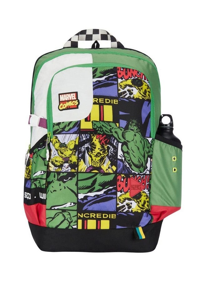 WILDCRAFT Wildcraft Wiki Squad 3 34L Backpack Marvel Hulk Green (13004) - Image 1