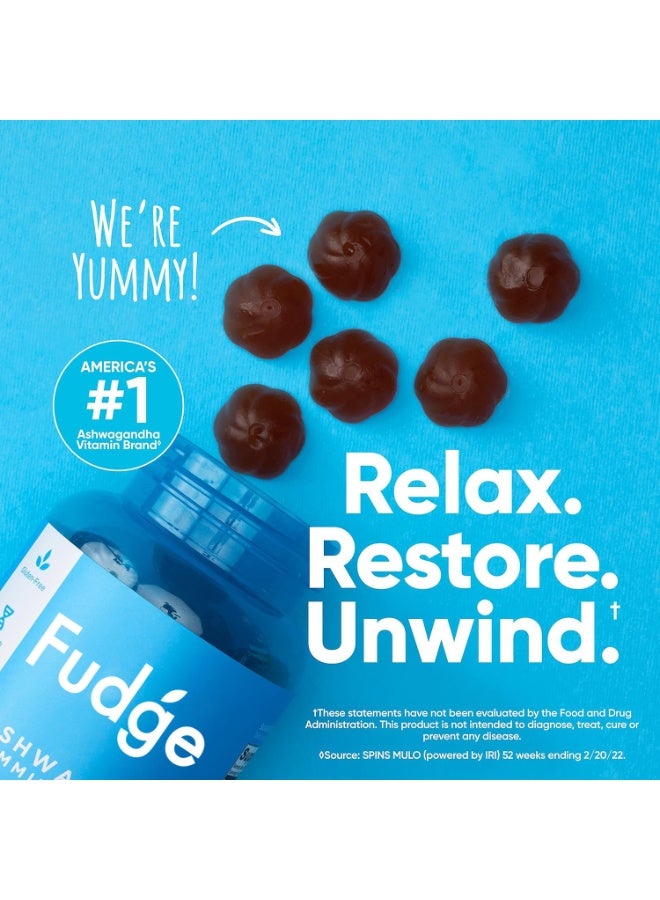 Fudge Ashwagandha & Vitamin Gummy 60 Gummies - Mixed Berry, KSM-66, Vegan, Plant Based, Non-GMO, Gluten-Free & Gelatin Free. - Image 4