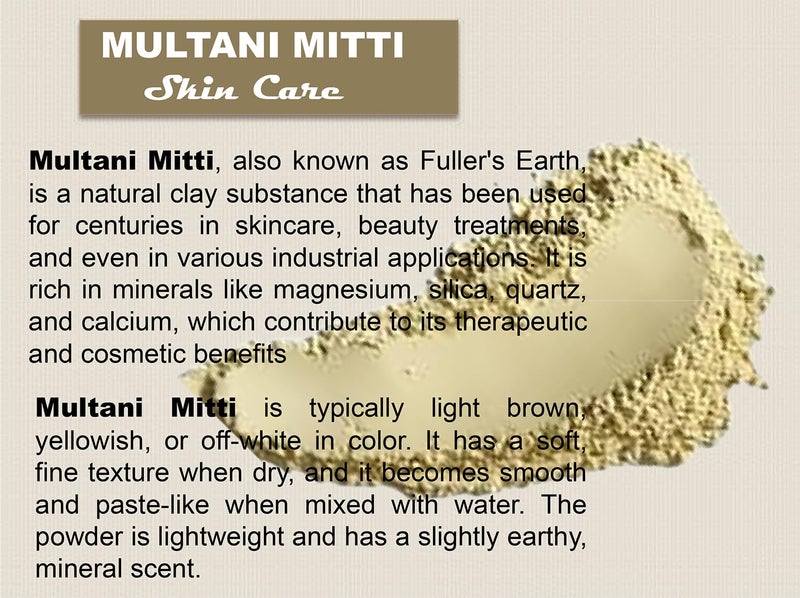 100 Natural  Pure Multani Mitti Powder Fullers Earth   Removes Dead Skin   200 GM - Image 4