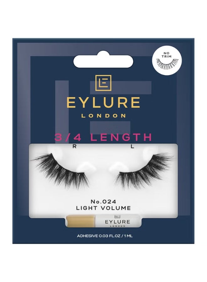 Eylure 3/4 False Lashes - No. 024 - Image 1