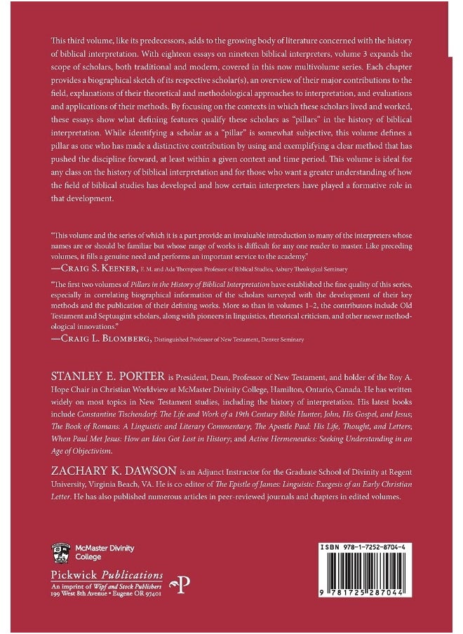 Pillars in the History of Biblical Interpretation, Volume 3  - Image 2
