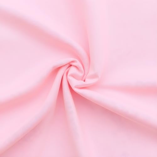 Barcelonetta | 100% Cotton Flannel Fabric | Super Soft | 180GSM, Medium Weight | Solid | Arts & Crafts | for Sewing (Baby Pink, 1 Yard) - Image 1