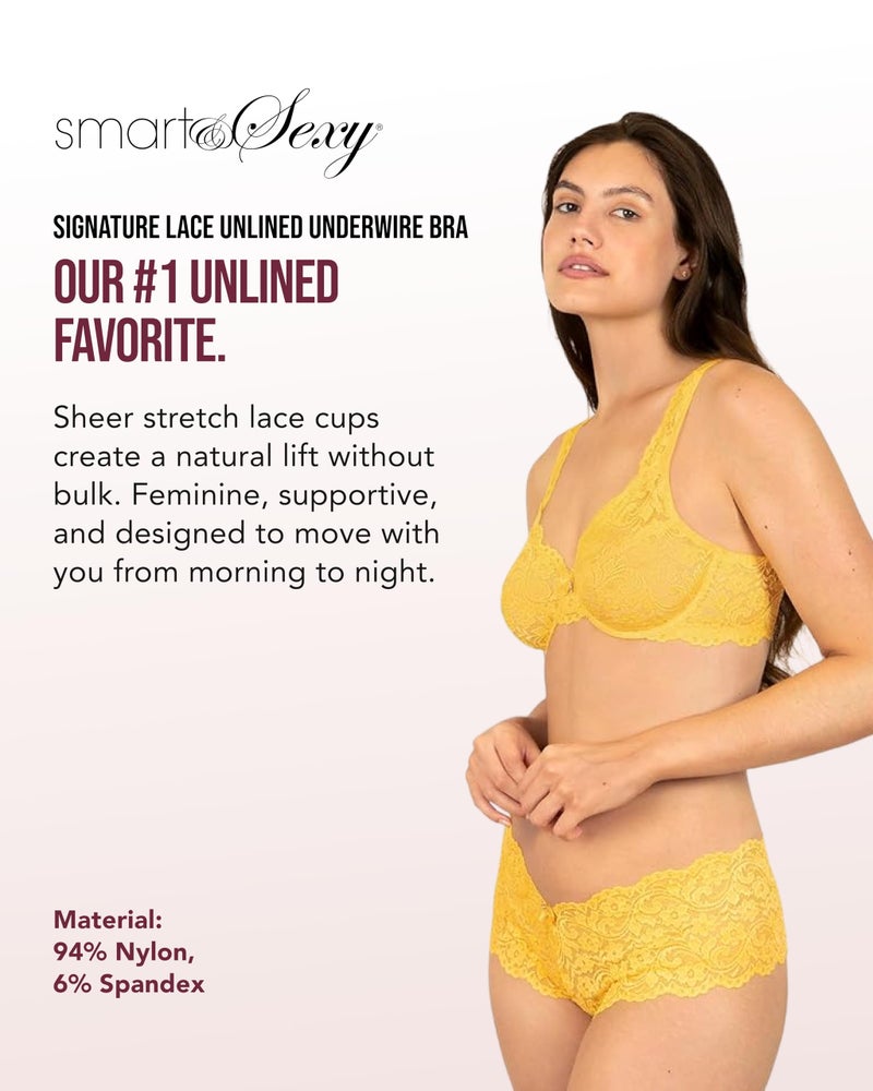 Smart & Sexy Women's Signature Lace Unlined Underwire Bra - Image 3