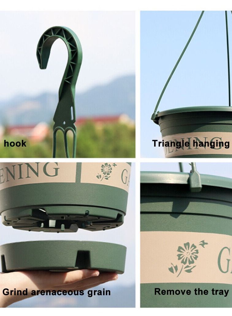 general Hanging pot Planters Set  Indoor Outdoor Hanging Plant Pot Small 5Pcs - Image 3