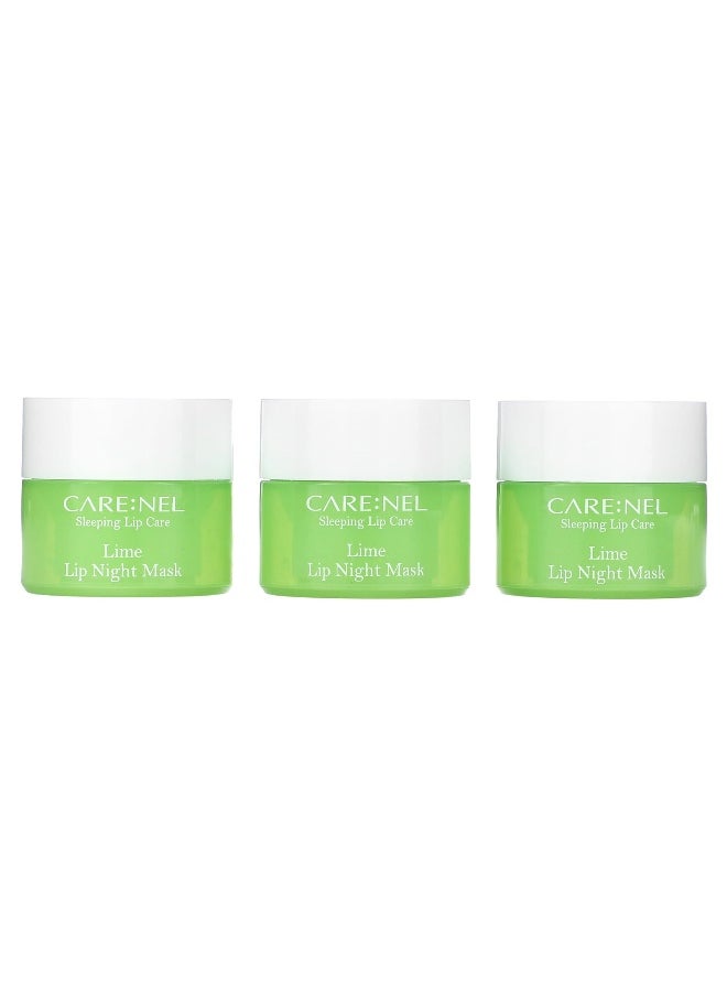 CARENEL Care:Nel, Lip Night Mask, Lime, 3 Pieces, (5 g) Each  - Image 1