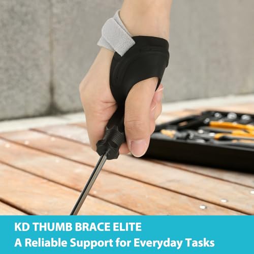 KD Thumb Brace Elite: CMC Thumb Support for Osteoarthritis and Arthritis Pain Relief - Fits Snugly Thumb Brace for Women Men (Small, Left Hand) - Image 2