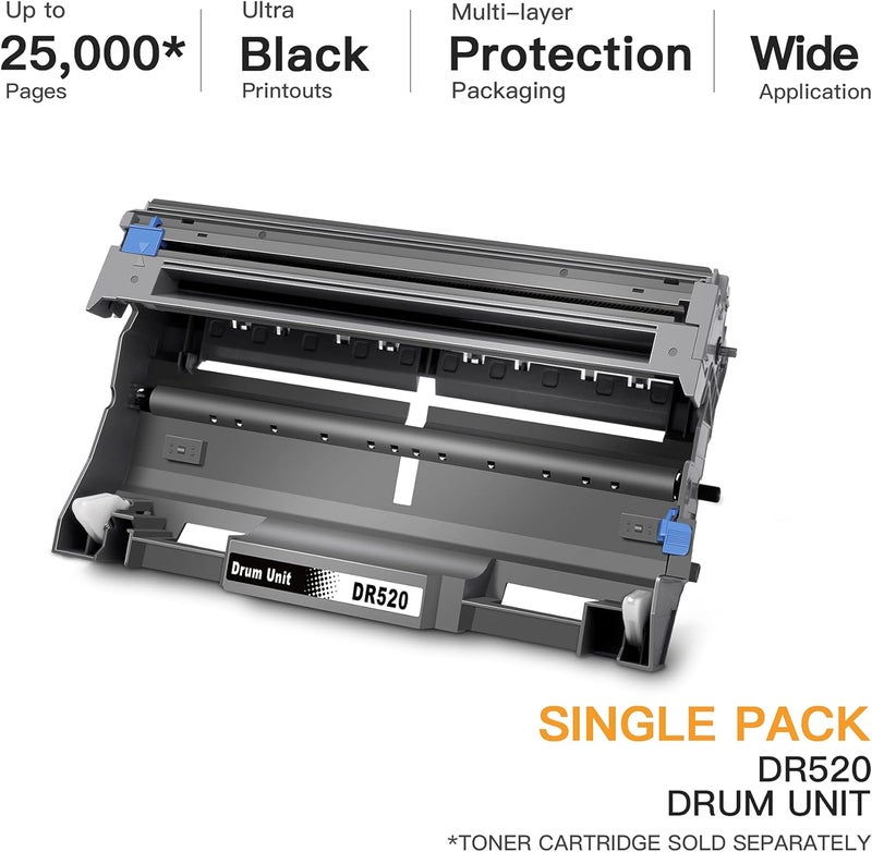 E-Z Ink Compatible Drum Unit Replacement for Brother DR520 DR620 Compatible with DCP-8065DN DCP-8060 HL-5240 HL-5250DN HL-5340D HL-5370DW MFC-8890DW MFC-8460N Printer (1 Drum Unit, 1 Pack) - Image 2