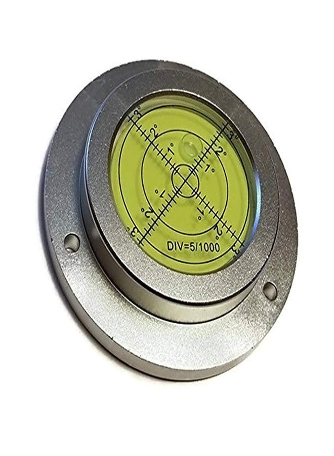 Preamer 4" High Accuracy Aluminium Housing Big Bullseye Level Bubble Spirit Level with Mounting Hole for RV Crane Pile Driver - Image 1