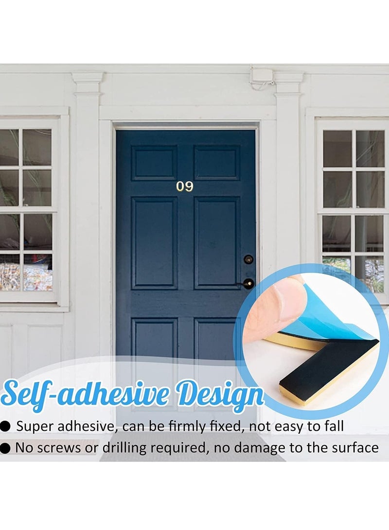 RATSAW 3D House Door Number Waterproof Self Adhesive Sticker Number for House Apartment Mailbox Hotel Office Number 2 - Image 3