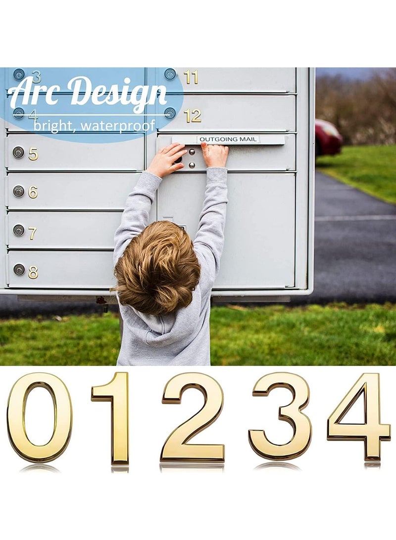 RATSAW 3D House Door Number Waterproof Self Adhesive Sticker Number for House Apartment Mailbox Hotel Office Number 2 - Image 5
