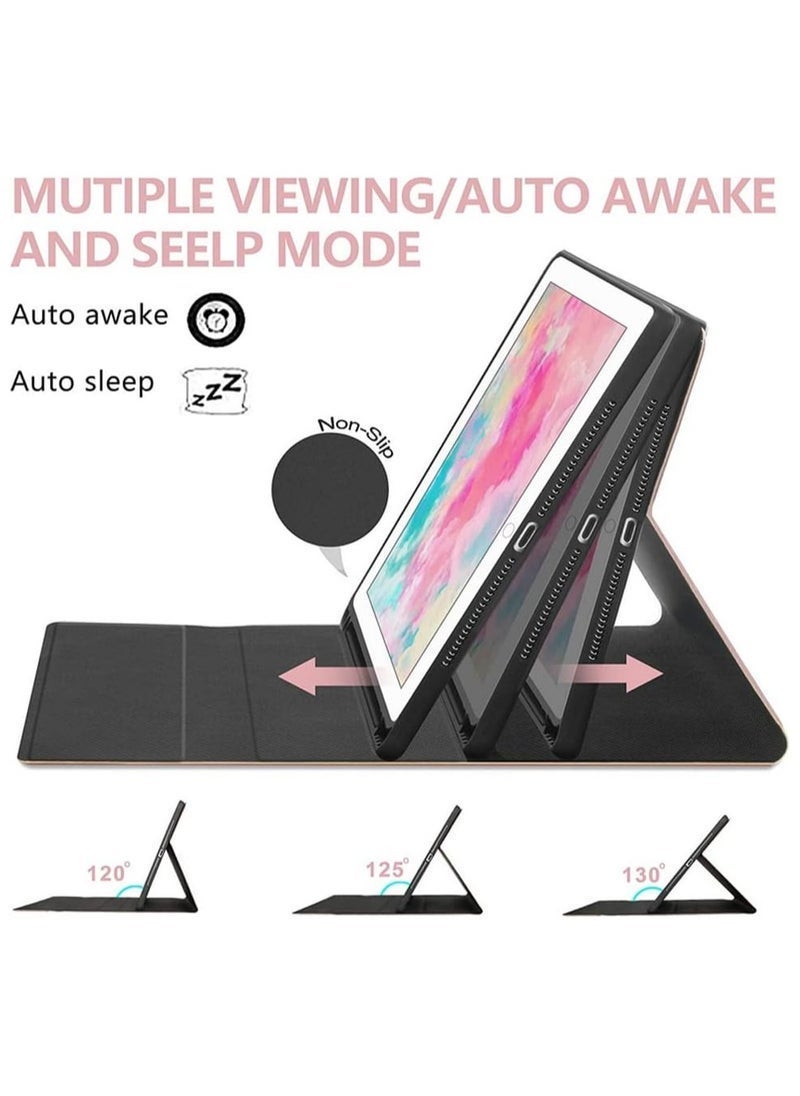 MUNTAQI TouchPad Keyboard Case for Xiaomi Mi Pad 5 Pro 11 Inch | Leather Stand Case Cover with Magnetically Detachable Wireless Bluetooth Keyboard | Full Protection, Lightweight, and Durable for Xiaomi Mi Pad 5 / 5 Pro (Black) - Image 3