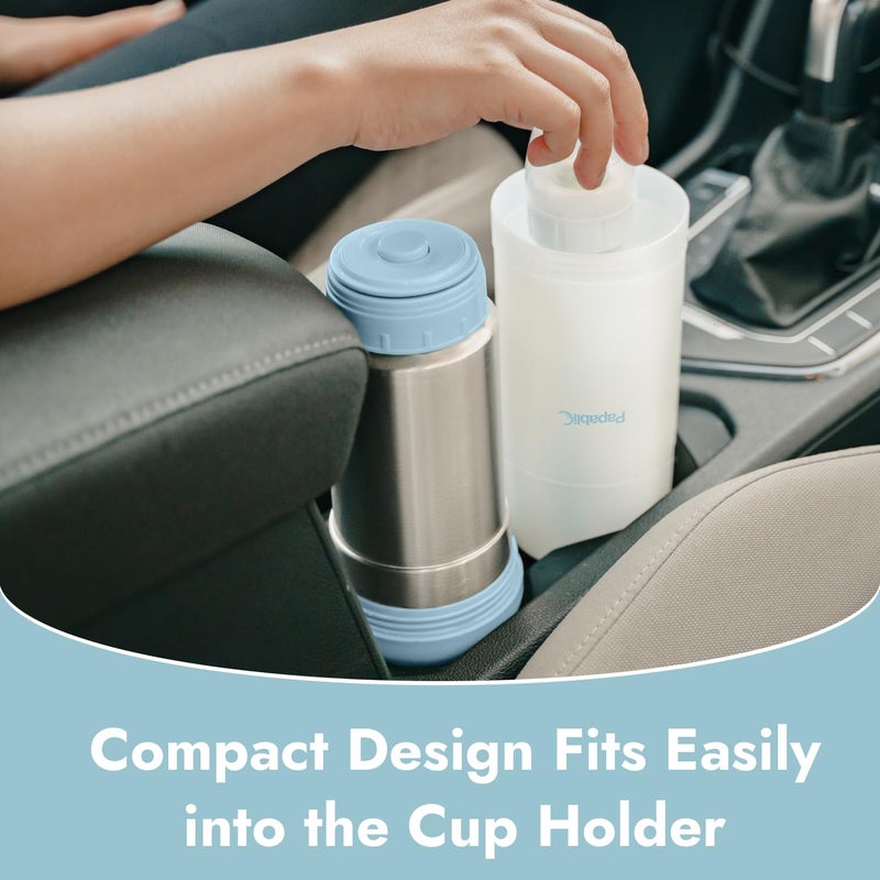 Papablic Portable Travel Baby Bottle Warmer On The Go, Fits Most Car Cup Holders, 12 oz - Image 4