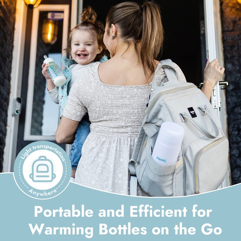 Papablic Portable Travel Baby Bottle Warmer On The Go, Fits Most Car Cup Holders, 12 oz - Image 3
