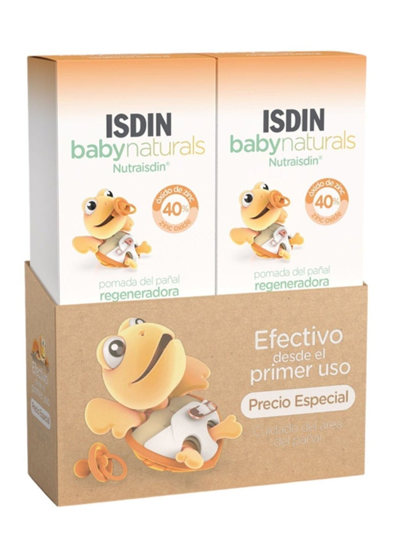 إيسدن مرهم إسدين بيبي ناتشورالز نوتريسدين زن 40 لإصلاح منطقة الحفاضات، 2 × 100 مل - Image 1