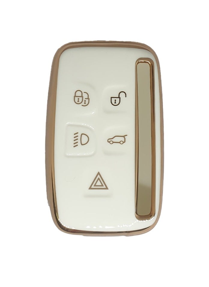 Service Zone 5 Buttons Silicone Car Key Cover For Land Rover / Range Rover / Jaguar  - Image 1