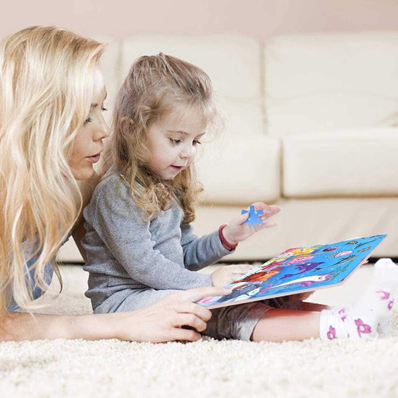 Blppldyci Wooden Jigsaw Puzzles for Kids Ages 3-5 Year Old 30 Piece Colorful Wooden Puzzles for Toddler Children Learning Educational Puzzles Toys for Boys and Girls Set for Kids 3 4 5 6 Year Old (6 Puzzles) - Image 5