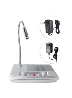 Dual Way Intercommunication Microphone, Counter Window Intercom Mic Speaker with Automatic Call Control and High Speech Resolution for Bank Office Hospital Station Shop US