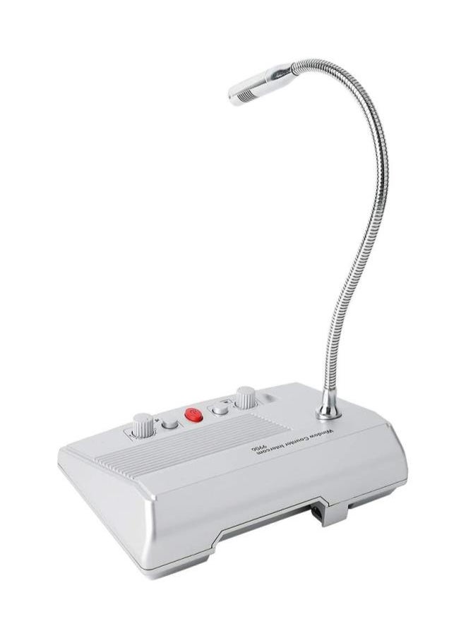 WYBOT - Dual Way Intercommunication Microphone, Counter Window Intercom Mic Speaker with Automatic Call Control and High Speech Resolution for Bank Office Hospital Station Shop US - Image 1