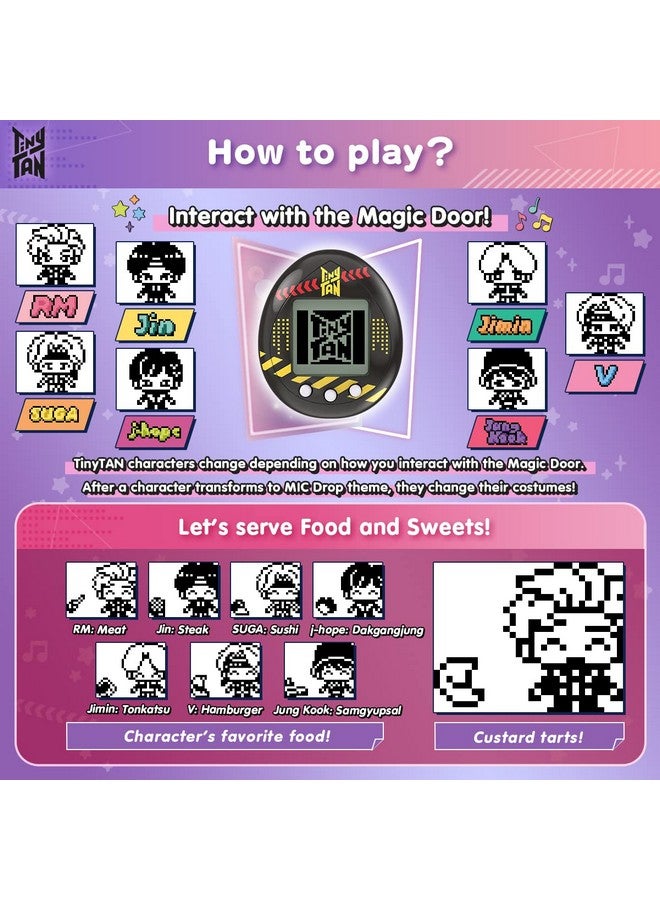 Tamagotchi Nano X Tinytan - Jungkook Ver., Hugmy Tamagotchi Vinyl Figure And Tamagotchi Nano Electronic Pet - Image 5