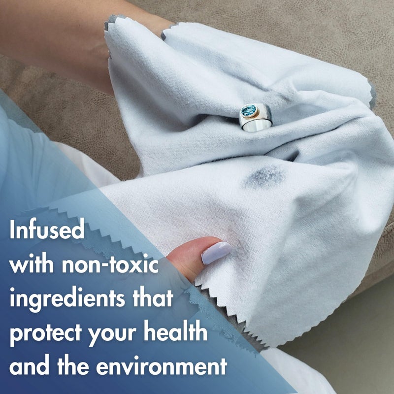 Mayflower Products Pro Size Polishing Cleaning Cloth Pure Cotton Made in USA for Gold, Silver, and Platinum Jewelry, Eco Friendly Large Cleaner Cloth 11 x 14 in. Keeps Jewelry Clean and Shiny - Image 2