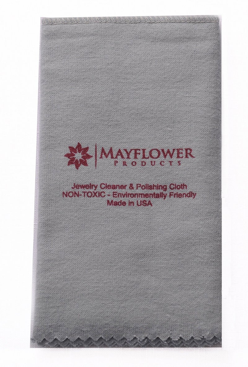 Mayflower Products Pro Size Polishing Cleaning Cloth Pure Cotton Made in USA for Gold, Silver, and Platinum Jewelry, Eco Friendly Large Cleaner Cloth 11 x 14 in. Keeps Jewelry Clean and Shiny - Image 1