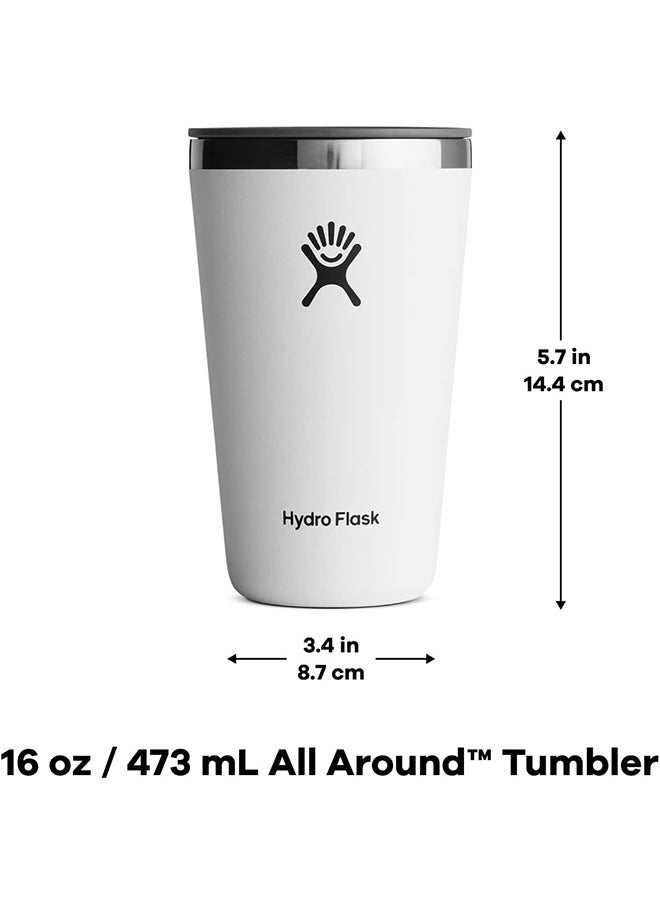 Hydro Flask 16 Oz Stainless Steel All Around Tumbler with Press-in Lid and  BPA-Free  - Image 2