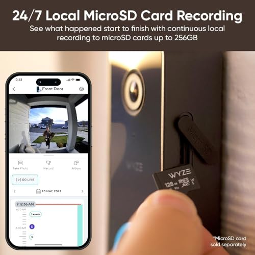 WYZE Wired Doorbell Camera v2(existing doorbell Wiring Required), 2K Security Video Doorbell, Color Night Vision, 2-Way Audio, Package Monitor, Works with Alexa & Google Assistant. Free Expert Setup - Image 4
