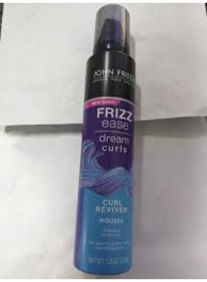 John Frieda Frizz Ease Dream Curls Curl Reviver Mousse – Defines Curls & Controls Frizz with Heat Protection – 200ml - Image 4