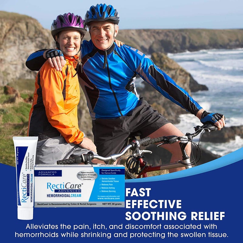 Recticare Advanced Hemorrhoidal Cream: Advanced Treatment to Shrink & Soothe Hemorrhoids - Itch, Pain, Burn Relief - 30g Hemorrhoidal Cream with Lidocaine - Image 3