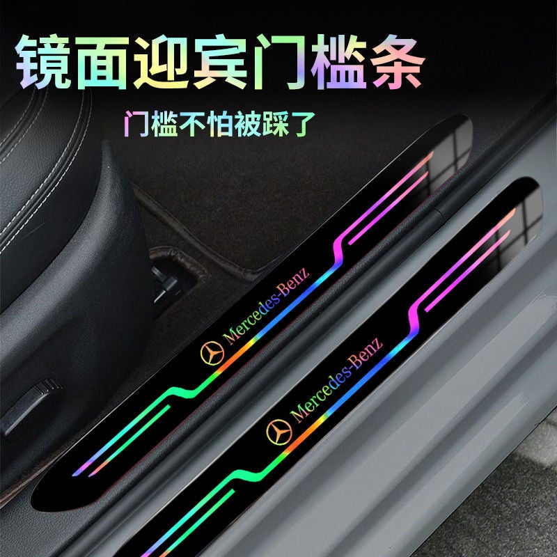 Car Door Sill Anti-Stepping Strip Anti-Scratch Sticker Protective Strip Acrylic Protective Strip Universal Anti-Collision Strip Decorative Supplies - Image 3