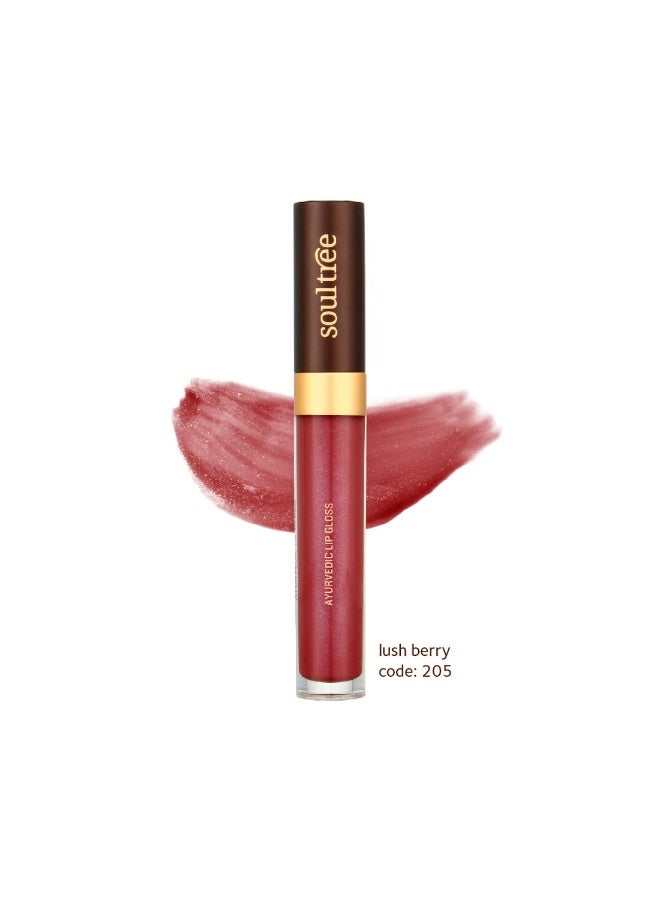 SoulTree Ayurvedic Lip Gloss - Lush Berry Colour(205), 5 g - Image 4