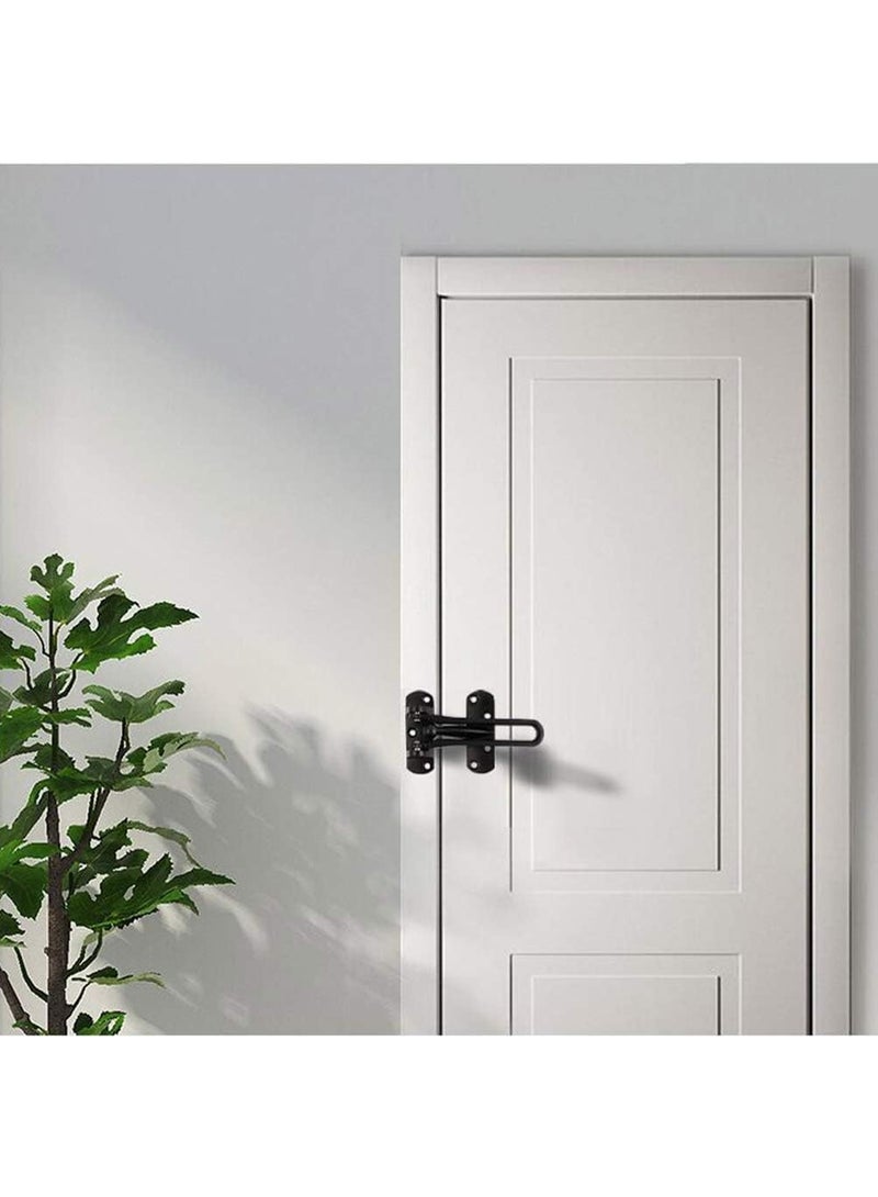 HOMESTAR Door Reinforcement Lock Latch Swing Bar Lock for Home Security Front Door Locks for Kids Thicken Solid Aluminium Alloy - Image 5