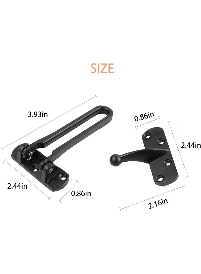 HOMESTAR Door Reinforcement Lock Latch Swing Bar Lock for Home Security Front Door Locks for Kids Thicken Solid Aluminium Alloy - Image 3