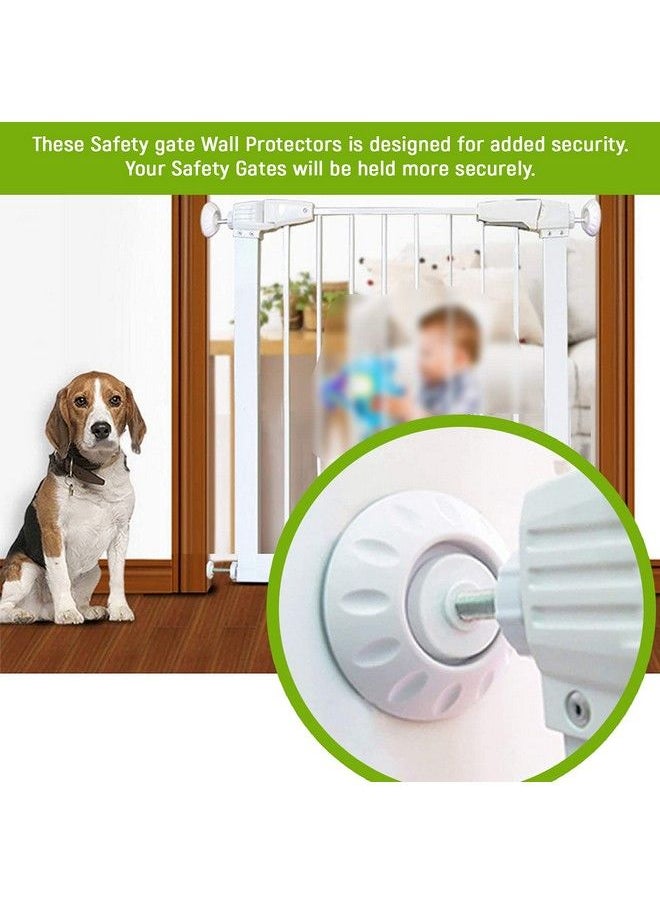 Safe-O-Kid Wall Protector;Bumper Guards For Any Safety Gate Stable & Non Slip Safety Wall Pad Guard Wall Protector Pads For Baby Safety Gate Pack Of 4 White  - Image 3