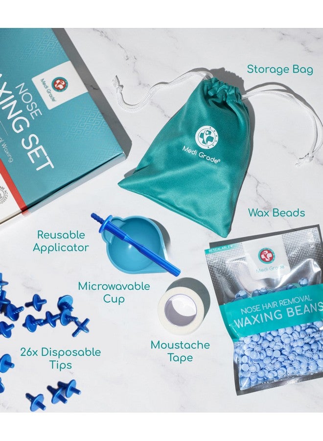 Medi Grade Eco-friendly Nose Wax Kit for Men and Women, 26 Applications, Reusable Metal Nose Wax Stick, Microwavable Cup - Nose Hair Wax Removal for Unsightly, Itchy Nasal Hair - Image 2