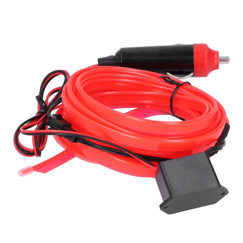 Car Interior Lighting 5M Red 12V LED Strip - High-Quality Silicone Flexible Waterproof Energy-Saving for Car Decoration Night Fishing Shop Displays - Image 4