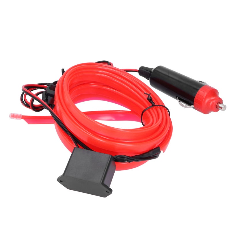 Car Interior Lighting 5M Red 12V LED Strip - High-Quality Silicone Flexible Waterproof Energy-Saving for Car Decoration Night Fishing Shop Displays - Image 3